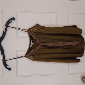 Joie Sequin Embellished Tie Front Cami